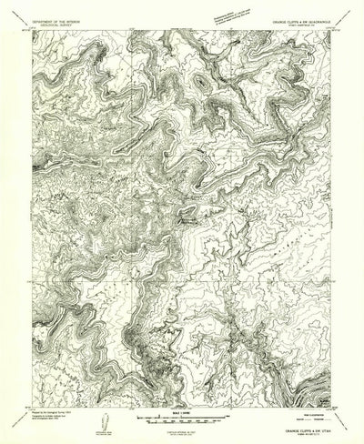 United States Geological Survey Clearwater Canyon, UT (1953, 24000-Scale) digital map