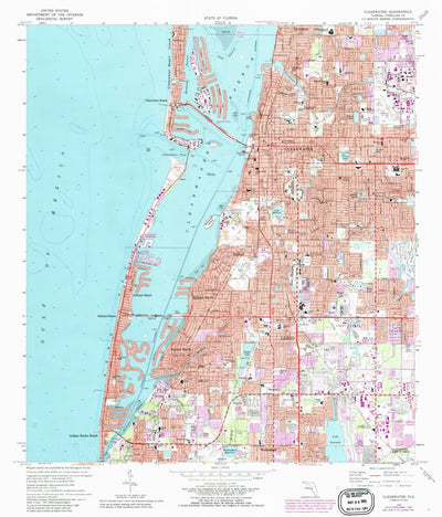 United States Geological Survey Clearwater, FL (1974, 24000-Scale) digital map