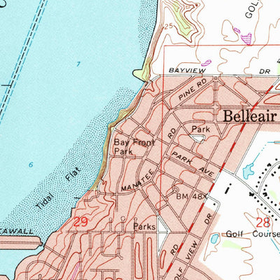 United States Geological Survey Clearwater, FL (1974, 24000-Scale) digital map