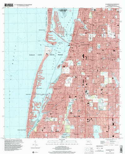 United States Geological Survey Clearwater, FL (1995, 24000-Scale) digital map