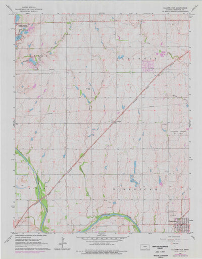 United States Geological Survey Clearwater, KS (1965, 24000-Scale) digital map