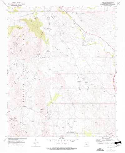 United States Geological Survey Cleator, AZ (1974, 24000-Scale) digital map