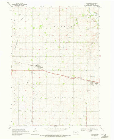 United States Geological Survey Cleghorn, IA (1969, 24000-Scale) digital map