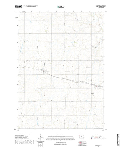 United States Geological Survey Cleghorn, IA (2022, 24000-Scale) digital map