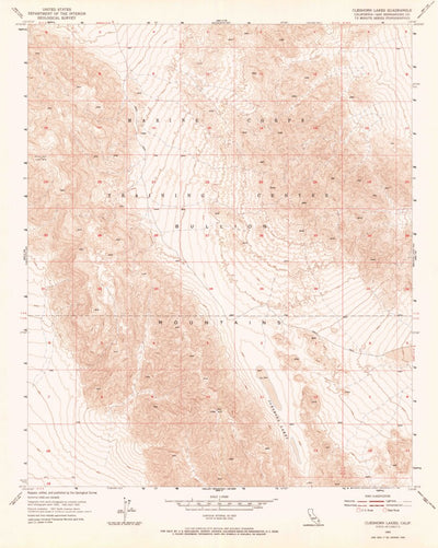 United States Geological Survey Cleghorn Lakes, CA (1955, 24000-Scale) digital map