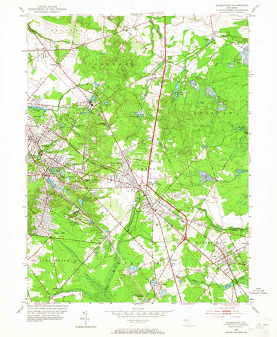United States Geological Survey Clementon, NJ (1953, 24000-Scale) digital map