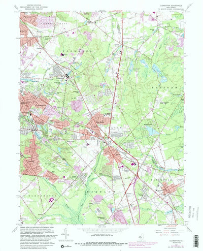 United States Geological Survey Clementon, NJ (1967, 24000-Scale) digital map