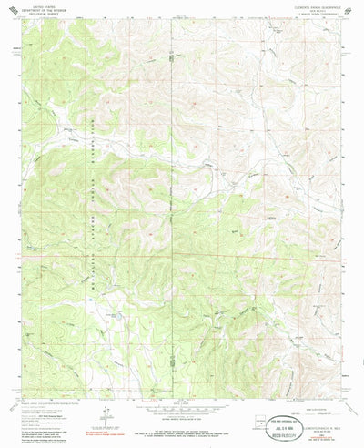United States Geological Survey Clements Ranch, NM (1963, 24000-Scale) digital map