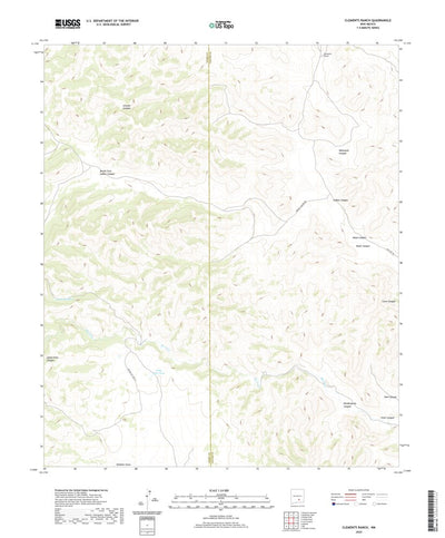 United States Geological Survey Clements Ranch, NM (2020, 24000-Scale) digital map
