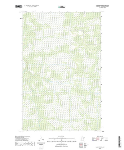United States Geological Survey Clementson SE, MN (2022, 24000-Scale) digital map
