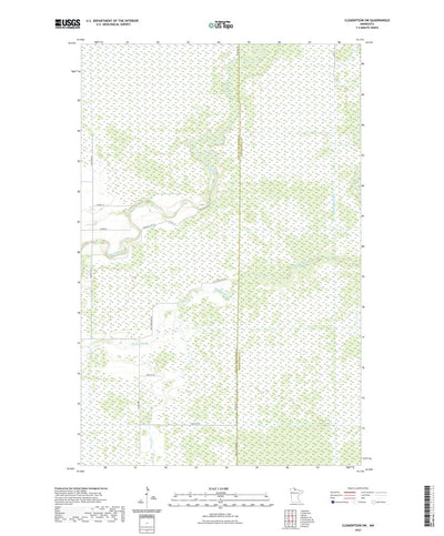 United States Geological Survey Clementson SW, MN (2022, 24000-Scale) digital map