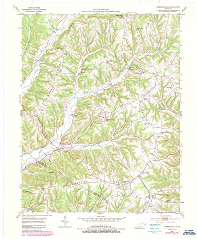 United States Geological Survey Clementsville, KY (1952, 24000-Scale) digital map