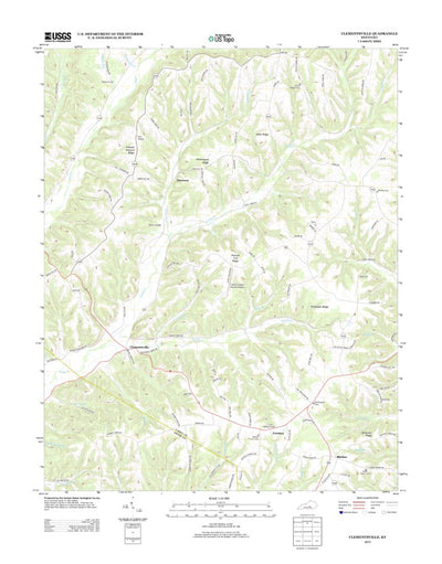 United States Geological Survey Clementsville, KY (2013, 24000-Scale) digital map