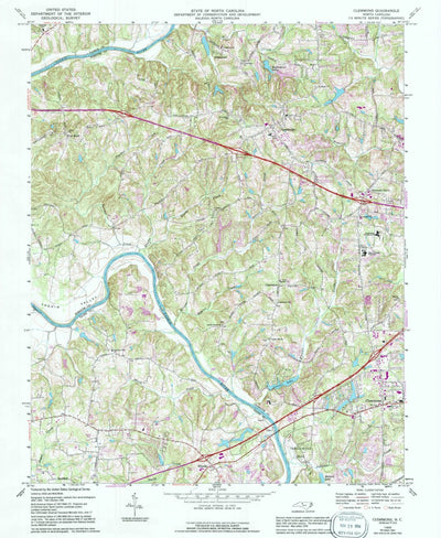 United States Geological Survey Clemmons, NC (1968, 24000-Scale) digital map