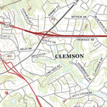 United States Geological Survey Clemson, SC (2020, 24000-Scale) digital map
