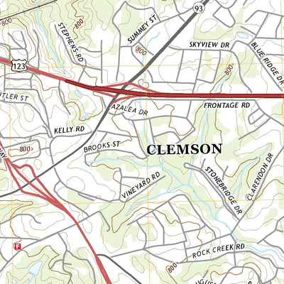United States Geological Survey Clemson, SC (2020, 24000-Scale) digital map