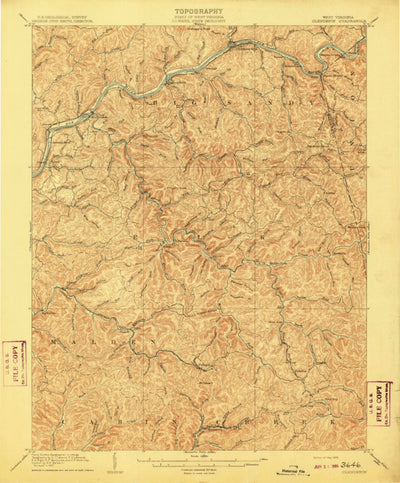 United States Geological Survey Clendenin, WV (1909, 62500-Scale) digital map