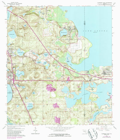 United States Geological Survey Clermont East, FL (1962, 24000-Scale) digital map