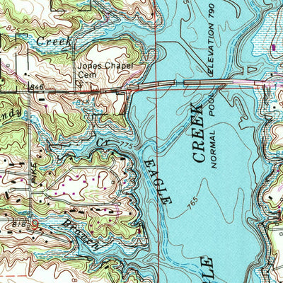 United States Geological Survey Clermont, IN (1967, 24000-Scale) digital map