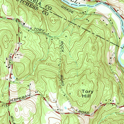 United States Geological Survey Clermont, NY (1963, 24000-Scale) digital map