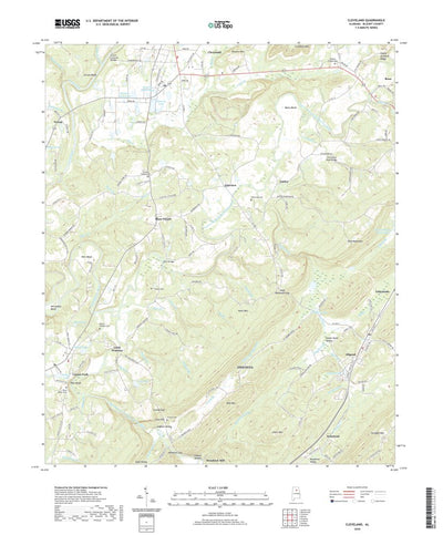 United States Geological Survey Cleveland, AL (2020, 24000-Scale) digital map