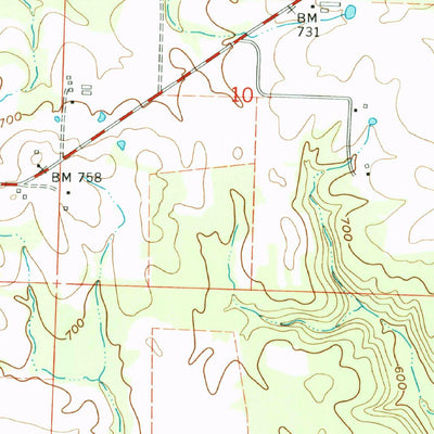 United States Geological Survey Cleveland, AR (1962, 24000-Scale) digital map