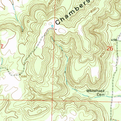 United States Geological Survey Cleveland, AR (1962, 24000-Scale) digital map