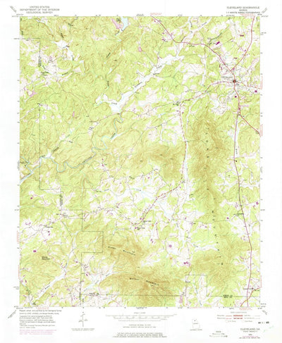 United States Geological Survey Cleveland, GA (1951, 24000-Scale) digital map