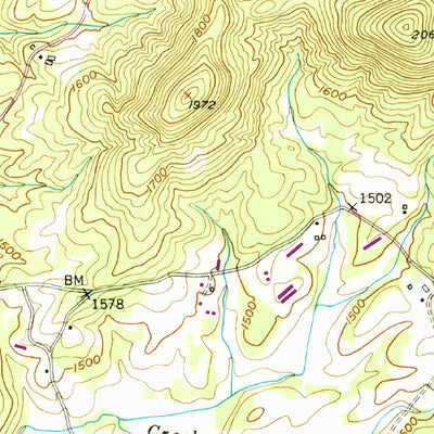 United States Geological Survey Cleveland, GA (1951, 24000-Scale) digital map