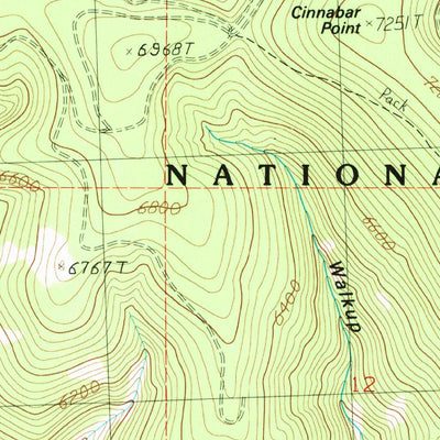 United States Geological Survey Cleveland Mountain, MT (1989, 24000-Scale) digital map