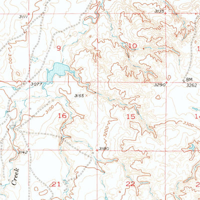 United States Geological Survey Cleveland, MT (1956, 62500-Scale) digital map