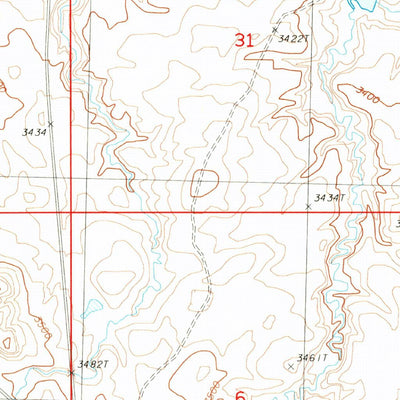 United States Geological Survey Cleveland, MT (1987, 24000-Scale) digital map