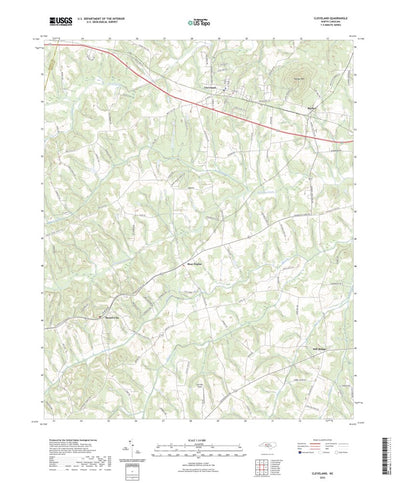 United States Geological Survey Cleveland, NC (2022, 24000-Scale) digital map