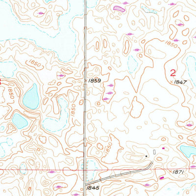 United States Geological Survey Cleveland, ND (1953, 24000-Scale) digital map