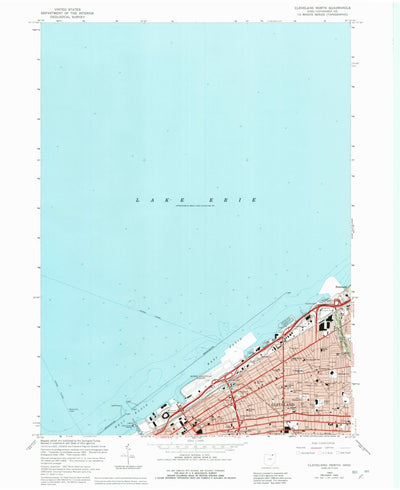 United States Geological Survey Cleveland North, OH (1963, 24000-Scale) digital map