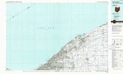 United States Geological Survey Cleveland North, OH (1985, 100000-Scale) digital map