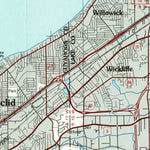 United States Geological Survey Cleveland North, OH (1985, 100000-Scale) digital map