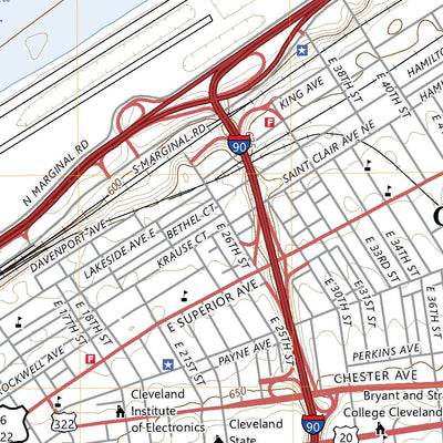 United States Geological Survey Cleveland North, OH (2023, 24000-Scale) digital map