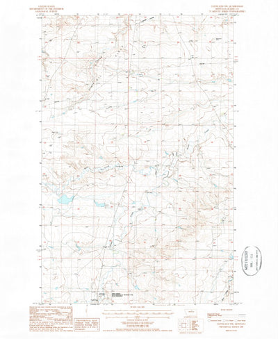 United States Geological Survey Cleveland NW, MT (1987, 24000-Scale) digital map