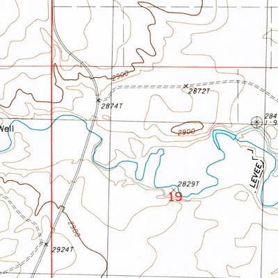 United States Geological Survey Cleveland NW, MT (1987, 24000-Scale) digital map