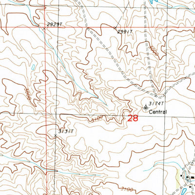 United States Geological Survey Cleveland NW, MT (1987, 24000-Scale) digital map