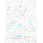 United States Geological Survey Cleveland NW, ND (1954, 24000-Scale) digital map