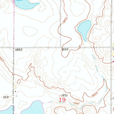 United States Geological Survey Cleveland NW, ND (1954, 24000-Scale) digital map