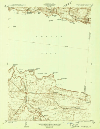 United States Geological Survey Cleveland, NY (1941, 24000-Scale) digital map