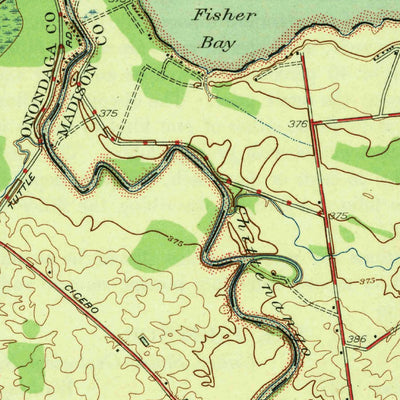 United States Geological Survey Cleveland, NY (1944, 31680-Scale) digital map