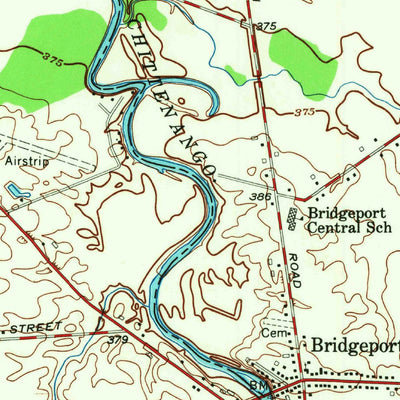 United States Geological Survey Cleveland, NY (1957, 24000-Scale) digital map