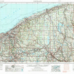 United States Geological Survey Cleveland, OH-PA (1956, 250000-Scale) digital map