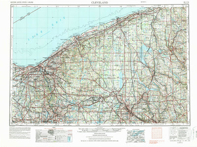 United States Geological Survey Cleveland, OH-PA (1956, 250000-Scale) digital map
