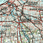 United States Geological Survey Cleveland, OH-PA (1956, 250000-Scale) digital map