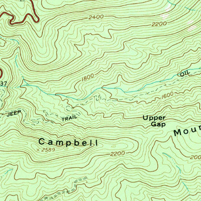 United States Geological Survey Cleveland, SC (1961, 24000-Scale) digital map
